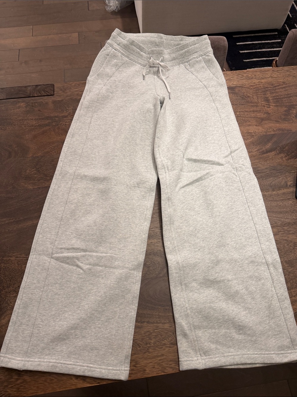 Lululemon Wide-Leg Sweatpants - Light Gray